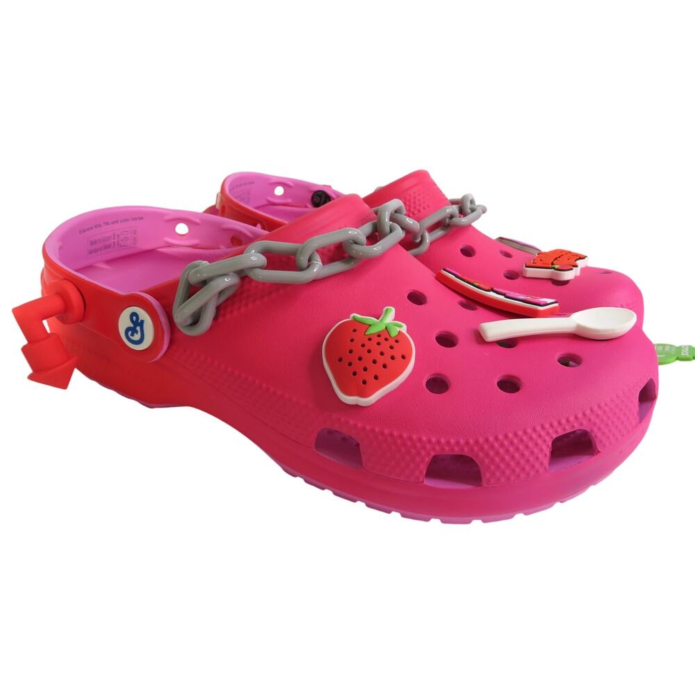 New CROCS X GENERAL MILLS Franken Berry Cereal Adult Clog Unisex W8/M6 Pink